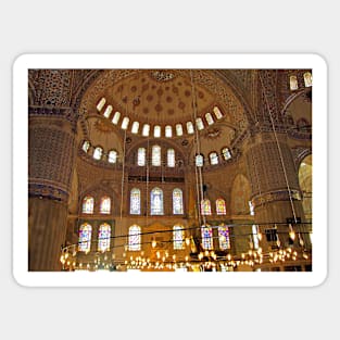 Inside the Blue Mosque Sticker